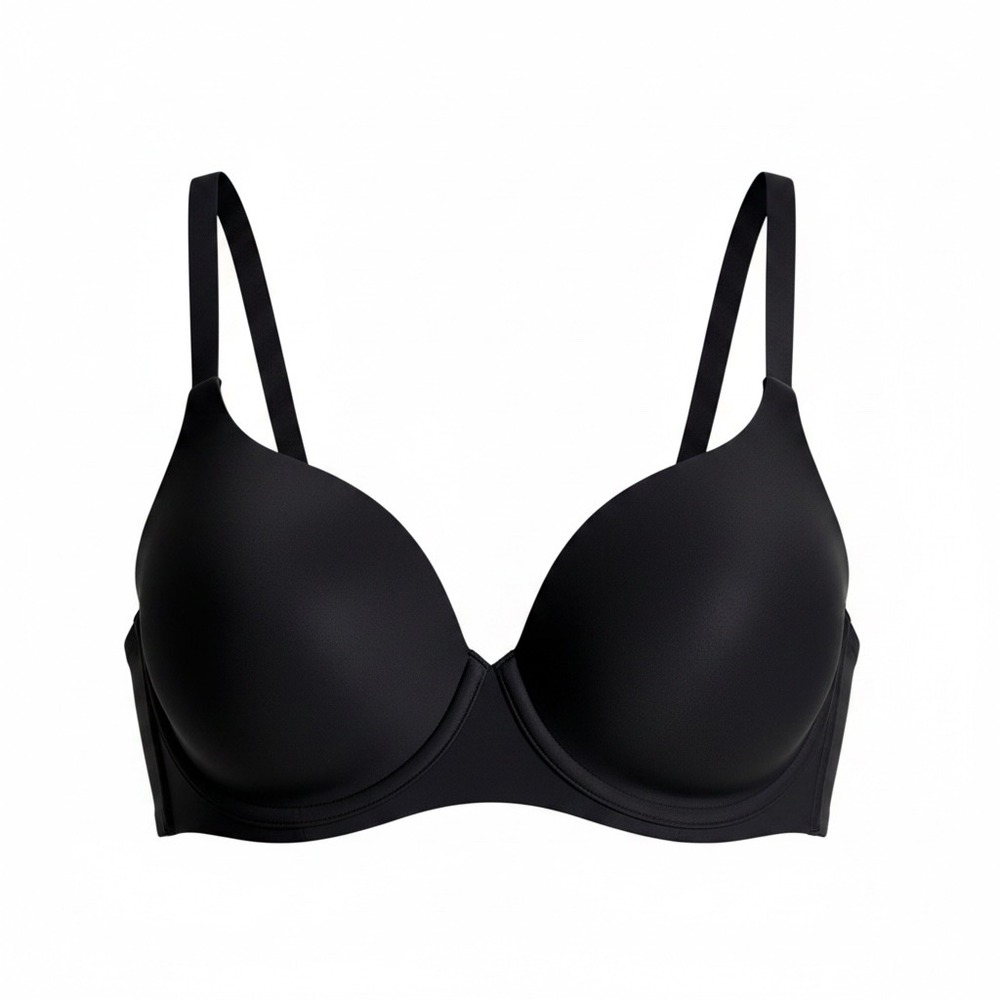 Soma Essentials Unlined Scoop Balconette‎ Bra Black 34DD Underwire 1122